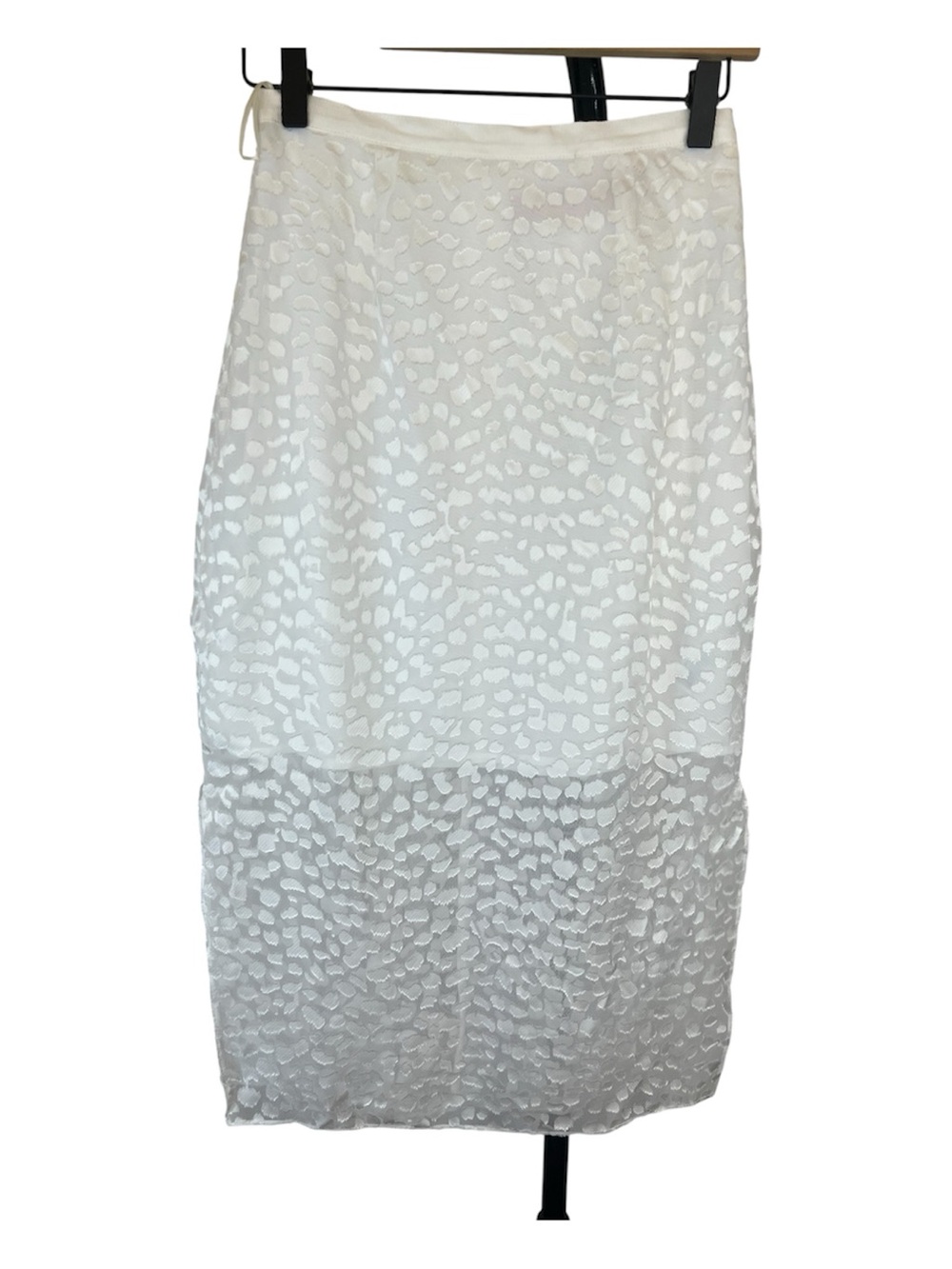 KEEPSAKE the Label NWTLover’s Sheer White Textured Pencil Fairy Slip  Skirt